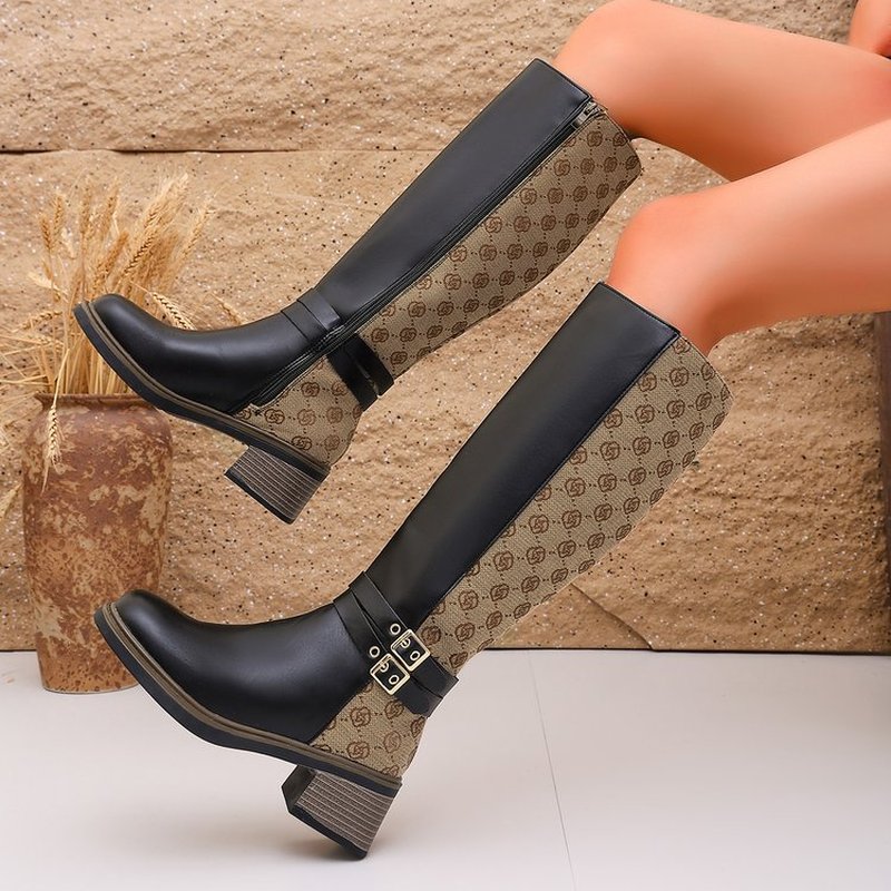 Knee High Boots Women - Sepatu Bot Tinggi Model Klasik Musim