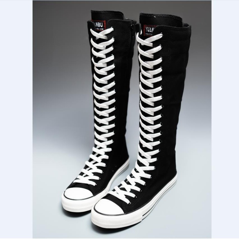 Sepatu Kanvas High Top Baru 20 - Knee High Boots Women ulasan dan harga