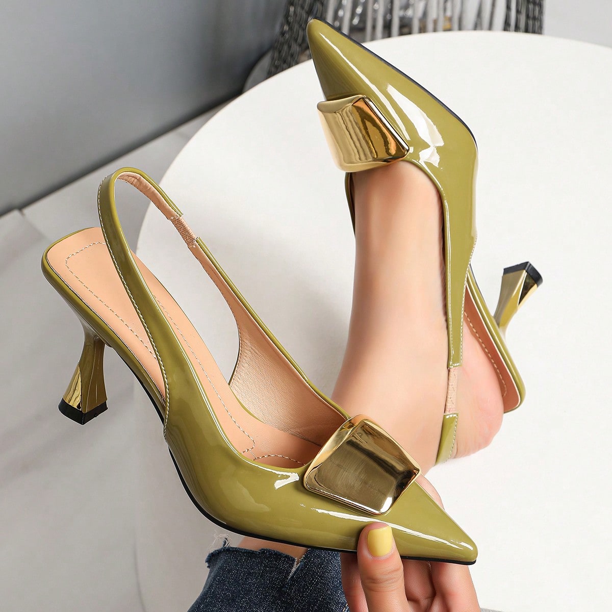 Sepatu Hak Tinggi Model Slingb - Women'S Shoes Clogs ulasan dan harga