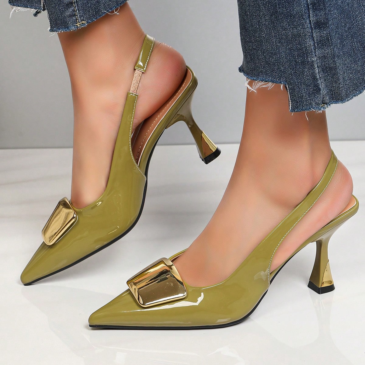 Sepatu Hak Tinggi Model Slingb - Women'S Shoes Clogs ulasan dan harga