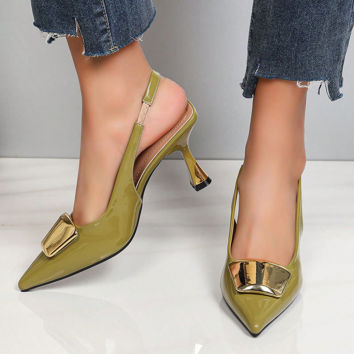 Sepatu Hak Tinggi Model Slingb - Women'S Shoes Clogs ulasan dan harga