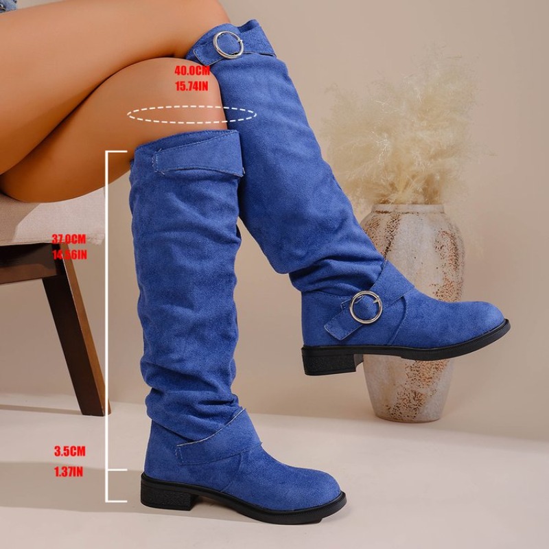 Sepatu Bot Setinggi Lutut Gaya - Knee High Boots Women ulasan dan harga