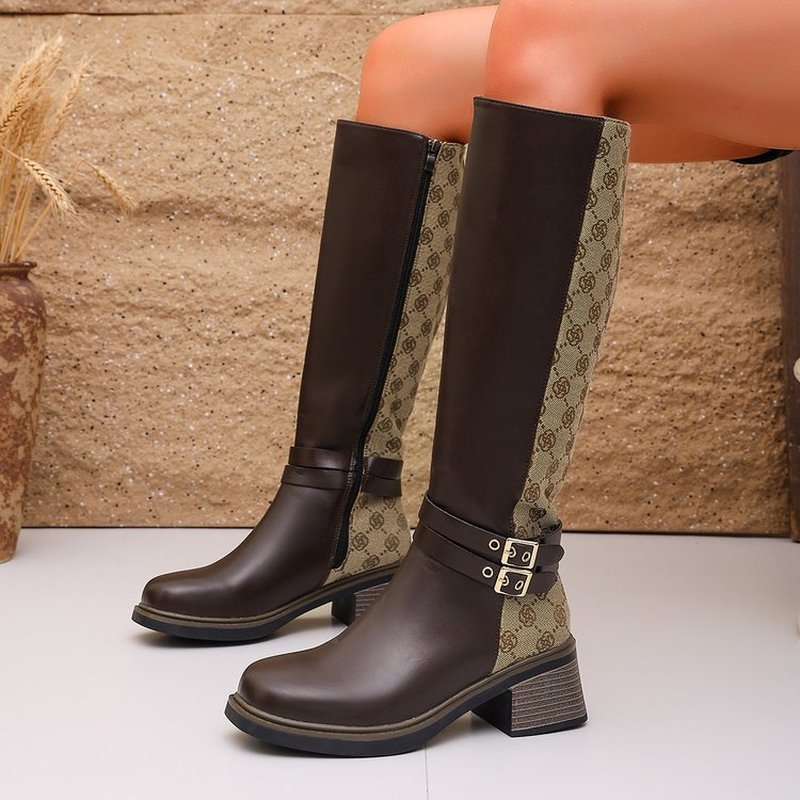 Sepatu Bot Tinggi Model Klasik - Knee High Boots Women ulasan dan harga