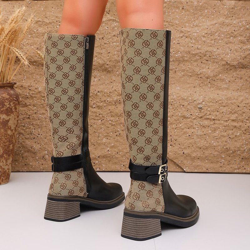 Sepatu Bot Tinggi Model Klasik - Knee High Boots Women ulasan dan harga