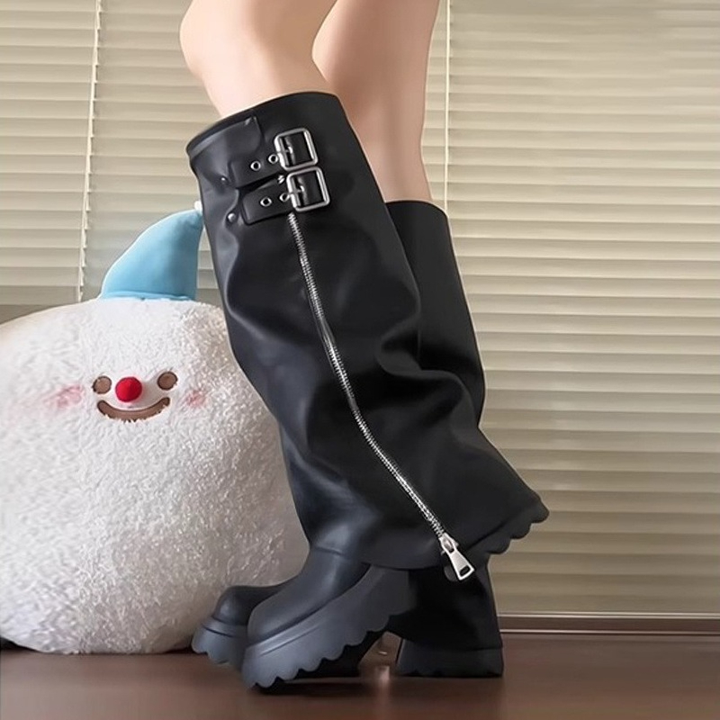 Sepatu Boots Wanita Setengah P - Knee High Boots Women ulasan dan harga