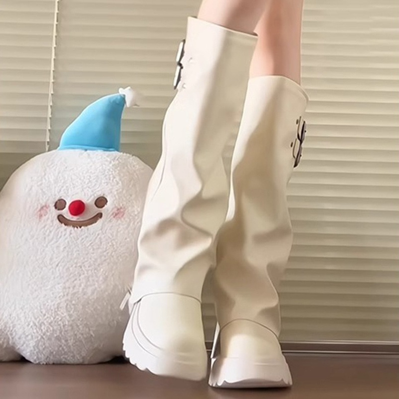 Sepatu Boots Wanita Setengah P - Knee High Boots Women ulasan dan harga