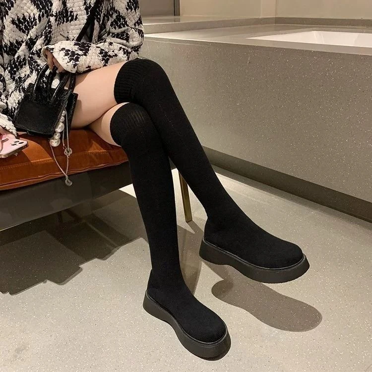 Sepatu Bot Kaus Kaki Elastis S - Sock Boot Women ulasan dan harga