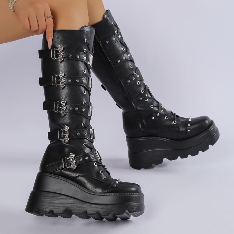 Sepatu Bot Setinggi Lutut Warn - Knee High Boots Women ulasan dan harga