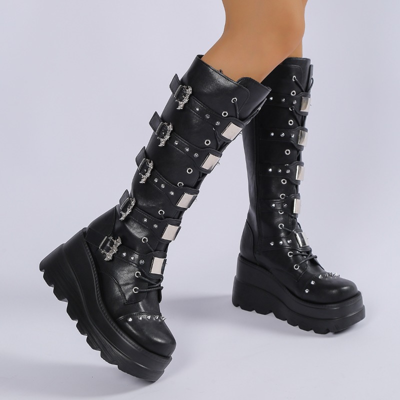 Sepatu Bot Setinggi Lutut Warn - Knee High Boots Women ulasan dan harga